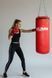 Боксерский мешок TitanFlex PVC 70&times;28 см, 16 кг, с цепями, красный