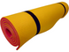 Каремат туристический коврик в поход двухслойный 1800х600х8мм, красный/желтый