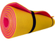 Каремат туристический коврик в поход двухслойный 1800х600х8мм, красный/желтый