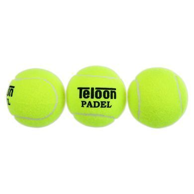 Мячи для падел тенниса Teloon Padel Club, тренировочные, салатовые, 3 шт, TP-6163