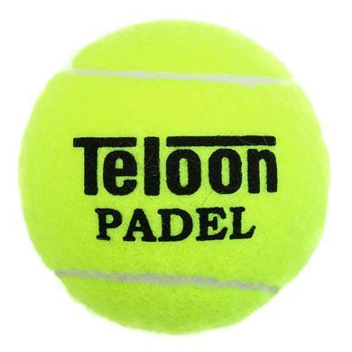 Мячи для падел тенниса Teloon Padel Club, тренировочные, салатовые, 3 шт, TP-6163