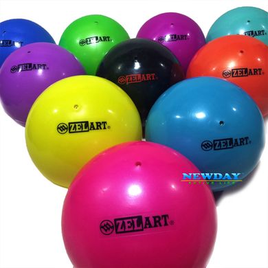 Глянцевый мяч для художественной гимнастики Zelart вес 400 грамм диаметр 20 см