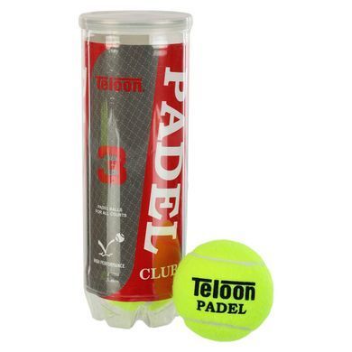 Мячи для падел тенниса Teloon Padel Club, тренировочные, салатовые, 3 шт, TP-6163