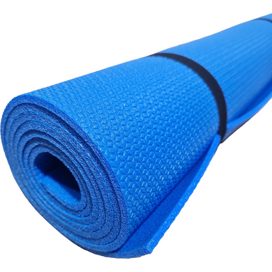 Каремат килимок для йоги та фітнесу 1800×600×5мм, Junior XL, синій