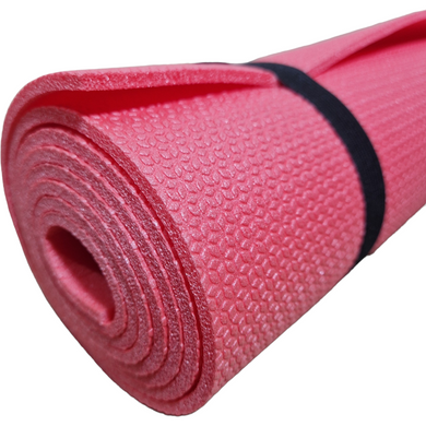 Каремат килимок для йоги та фітнесу 1800×600×5мм, Junior XL, червоний