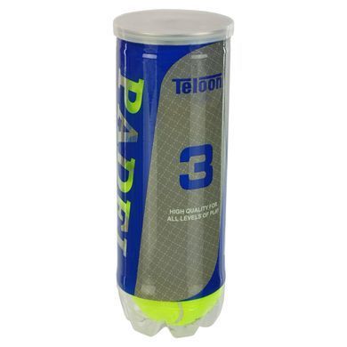 Мячи для падел тенниса, Teloon Padel, 3 шт, салатовые, TP-6063