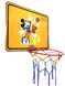 Дитячий баскетбольний щит 620х500 мм із кошиком і сіткою, "Дональд Дак", NEWDAY