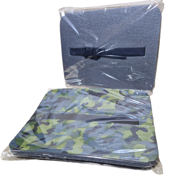 Каремат сидушка 400х300х16мм камуфляж дубок, трехслойный коврик поджопник с ремешком армейский