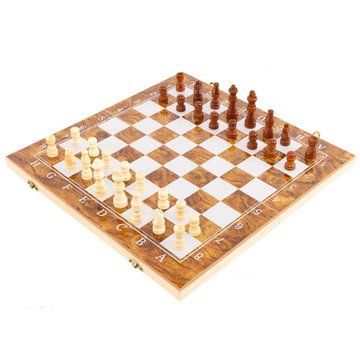 Игровой набор шахматы, шашки, нарды с деревянной доской 39&times;39 см SPRINTER 9039