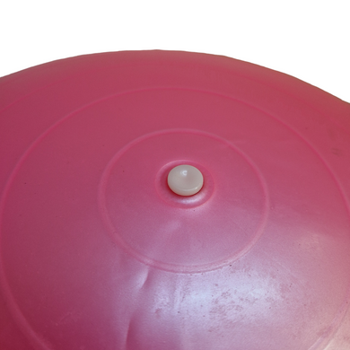 Фитбол розовый мяч для фитнеса гладкий глянцевый, диаметр 65 см, ABS - система антиразрыв BS