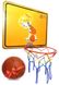 Дитячий баскетбольний щит 620х500 мм із кошиком і сіткою, "Сейлор Мун", NEWDAY