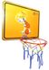 Детский баскетбольный щит 620х500мм с корзиной и сеткой, "Сейлор Мун"