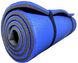 Уценка - 2 сорт, каремат 1800х600х16 мм, двухслойный, толстый походный коврик для туризма, синий/серый