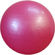 Фитбол розовый мяч для фитнеса гладкий глянцевый, диаметр 65 см, ABS - система антиразрыв BS