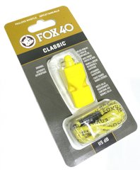 Свисток судейский пластиковый FOX40-CLASSIC Желтый