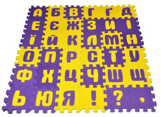 Украинский алфавит, коврик - пазлы