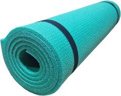 Каремат для йоги и фитнеса 1800×600×8мм, "Комфорт", однослойный, Турция, бирюзовый цвет