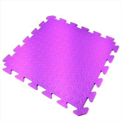 Килимок-пазли тепла підлога, "Purple" 12 елементів 50х50 см, товщина 10 мм, NEWDAY