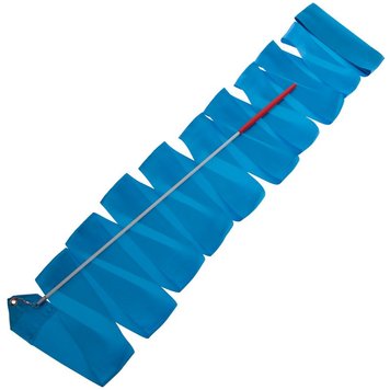 Стрічка з паличкою для художньої гімнастики 4 метри, карабін метал Блакитний