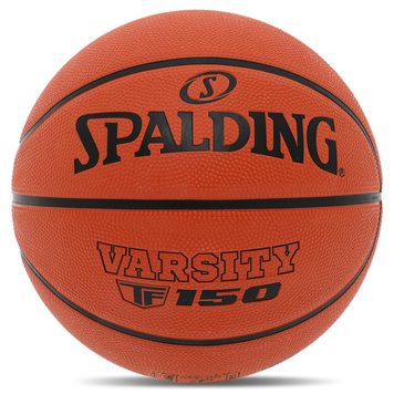М'яч баскетбольний зал/вулиця № 5 "SPALDING" з підвищеною міцністю TF-150, VARSITY, оранжевий, 84421Y5