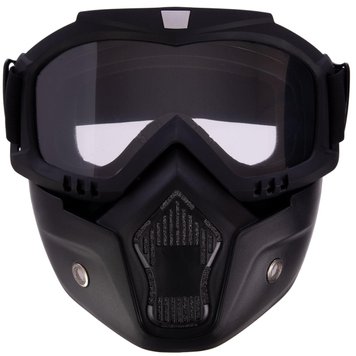 Захисна маска для обличчя від комах, пилу та вітру, незапітніючі лінзи для мотокросу, лижної їзди, баггі
