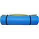 Каремат для йоги та фітнесу 1800×600×10мм, "Фітнес преміум", двошаровий, жовтий/синій килимок, Туреччина