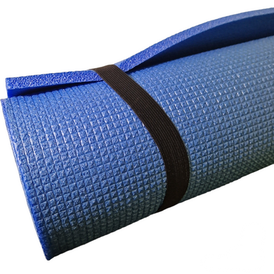 Каремат для йоги 1500×500×8мм, "Аэробика", однослойный, синий