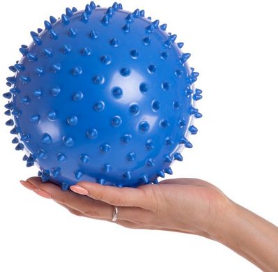 М'яч масажний для дітей та дорослих, діаметр 180мм, голчастий м'ячик для самомасажу, зняття стресу та фітнесу