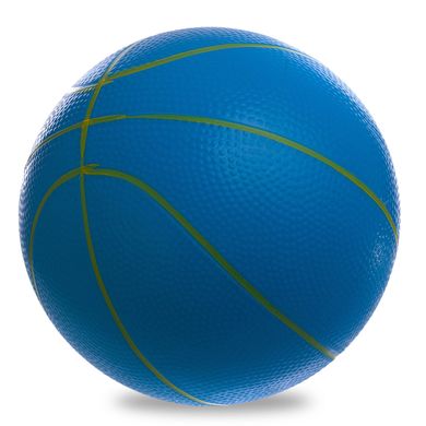 Детский баскетбольный мяч, диаметр 22см, синий/желтый, размер 3, BA-1905