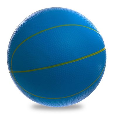 Детский баскетбольный мяч, диаметр 22см, синий/желтый, размер 3, BA-1905