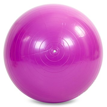 М'яч гімнастичний діаметр 65см, фітбол для фітнесу та вагітних, темно-фіолетовий, ABS - система Anti-Burst, FI-1983