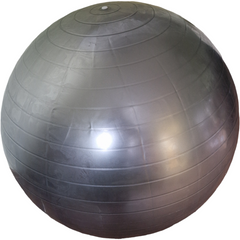 Фитбол серебристый мяч для фитнеса и беременных гладкий глянцевый, диаметр 65 см, ABS - система антиразрыв