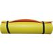 Каремат для йоги и фитнеса 1800×600×10мм, "Фитнес премиум", двухслойный, желтый/красный коврик, Турция