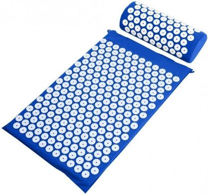 Масажний акупунктурний килимок з полуваликом масажер для спини і ніг Аплікатор Кузнєцова