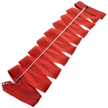 Стрічка для художньої гімнастики 6,3 м, паличка-метал, 60 см, С-5516 Червоний
