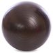 Фітбол 75 см, чорний, ABS - система антирозрив, гімнастичний м'яч для фітнесу гладкий глянсовий, 1981