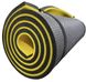 Двошаровий товстий каремат 16 мм похідний для туризму 1800х600 мм, Жовтий/Сірий "Еверест", NEWDAY