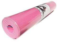 Коврик для йоги и фитнеса TPE-TC 1830х800х9мм, розовый