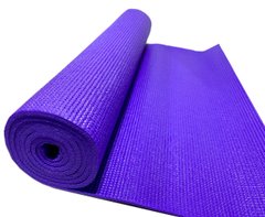 Професійний нековзний килимок для йоги та фітнесу 1730х610х6мм прогумований Фіолетовий, NEWDAY