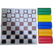 Класичні шашки в пластиковій коробці набір фігур, ігрове поле в комплекті, Завод Пластмасс