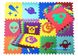 Дитячий розвивальний килимок-пазл "Космічні пригоди" 30х30 см, 12 елементів, Термоизол-К