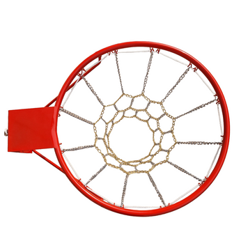 Баскетбольне кільце з металевою сіткою, діаметр кільця 45см, труба 16мм