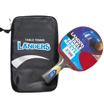 Ракетка Landers 6* star, для настільного тенісу, пінг-понгу з чорним чохлом.