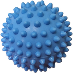 Мяч массажный голубой, диаметр 70 мм, игольчатый тактильный мячик, для детей и взрослых BS-8856