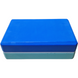 Блок для йоги двокольоровий - м'ятний синій, йога блоки пропси, FI-1713