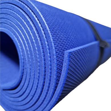 Килимок для йоги та фітнесу «NEWDAY» 1800×600×3мм, EVA, нековзний, Індіго