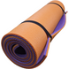 Уценка - 2 сорт, каремат для йоги и фитнеса 1800х600х12мм, Карпаты, двухслойный, оранжевый/фиолетовый