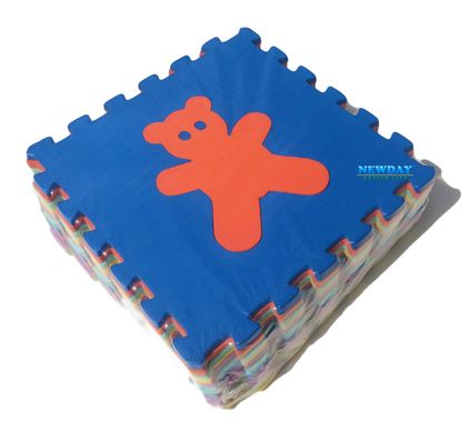 Дитячий розвивальний килимок-пазл "Animals" 30х30 см, 12 елементів, Термоизол-К