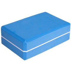 Блок для йоги двухцветный - голубой, йога блоки пропсы, FI-1714