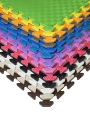 Напольный теплый мягкий коврик – пазлы EVA 1 елемент 500×500×12мм игровой коврик на пол для детей